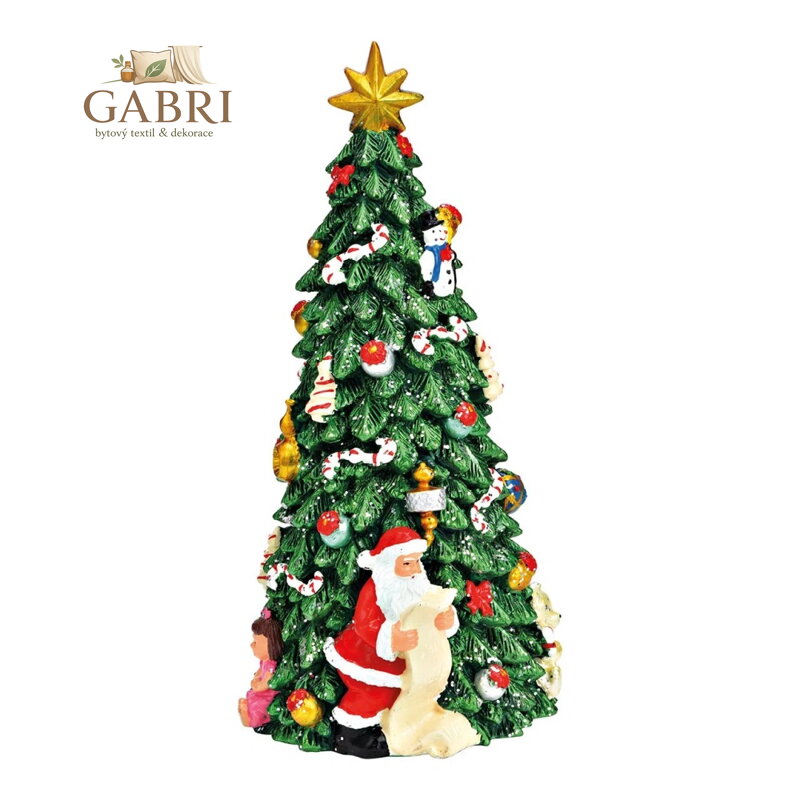 Vánoční stromeček Hudební box 21 cm