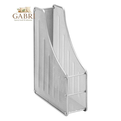 Drátěný stojan na časopisy, stříbrný