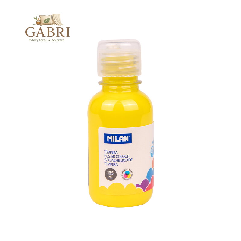 Barva temperová 125ml žlutá