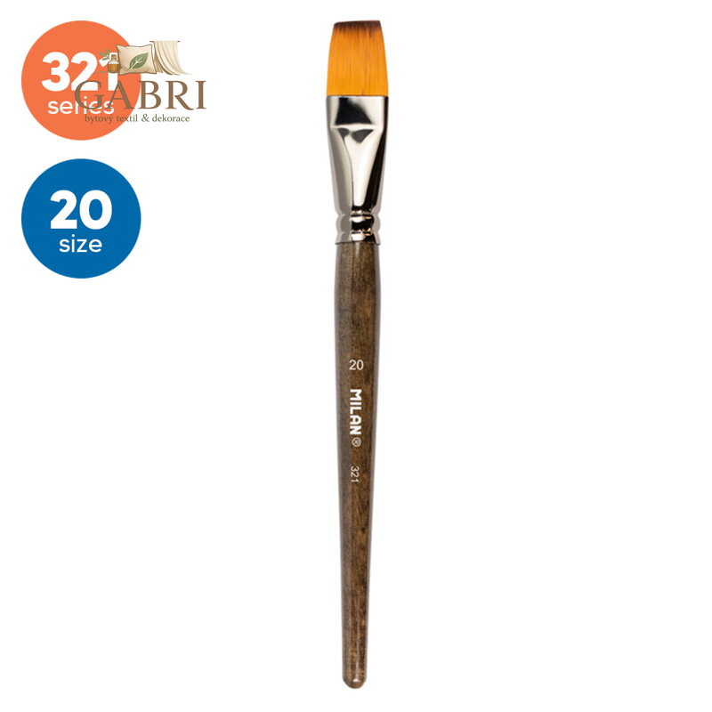 Štětec plochý MILAN č. 20 - 321