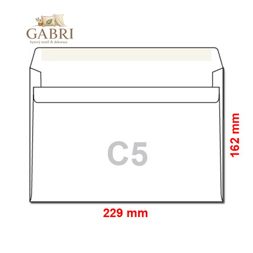 Obálky C5 162x229 mm samolepicí