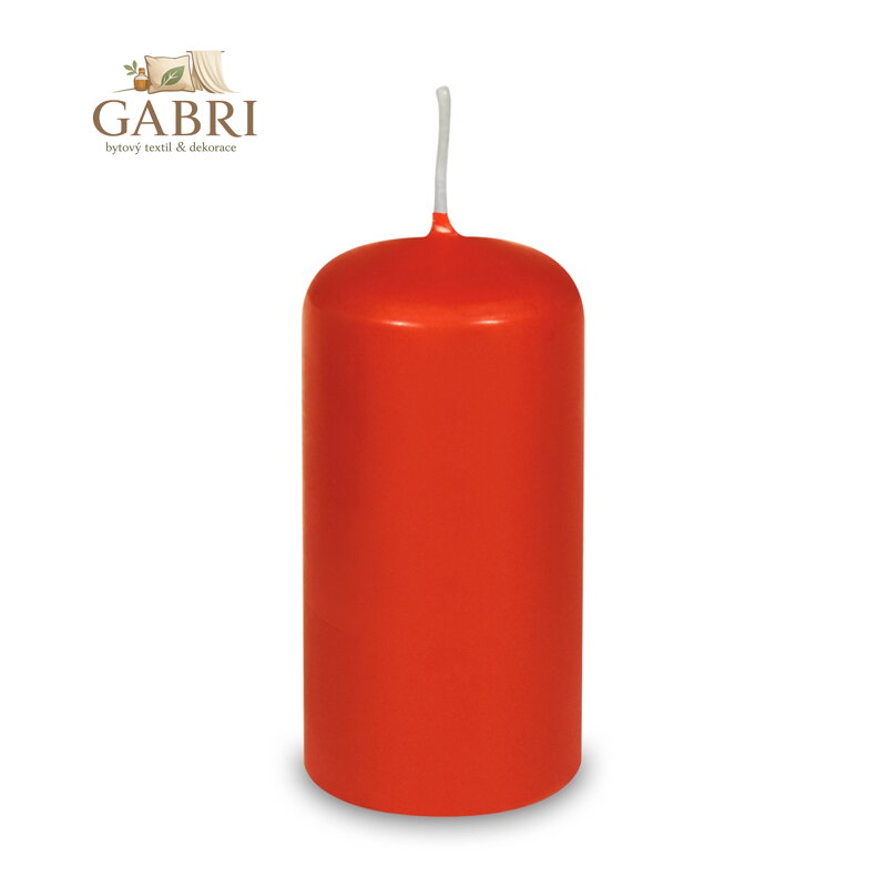 Svíčka válcová pr.60 x 120 mm červená