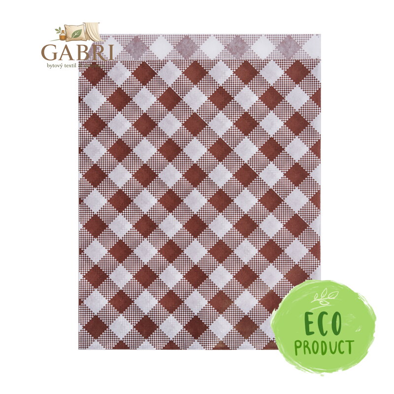 Papírové sáčky KARO 14 x 19 cm (500 ks)