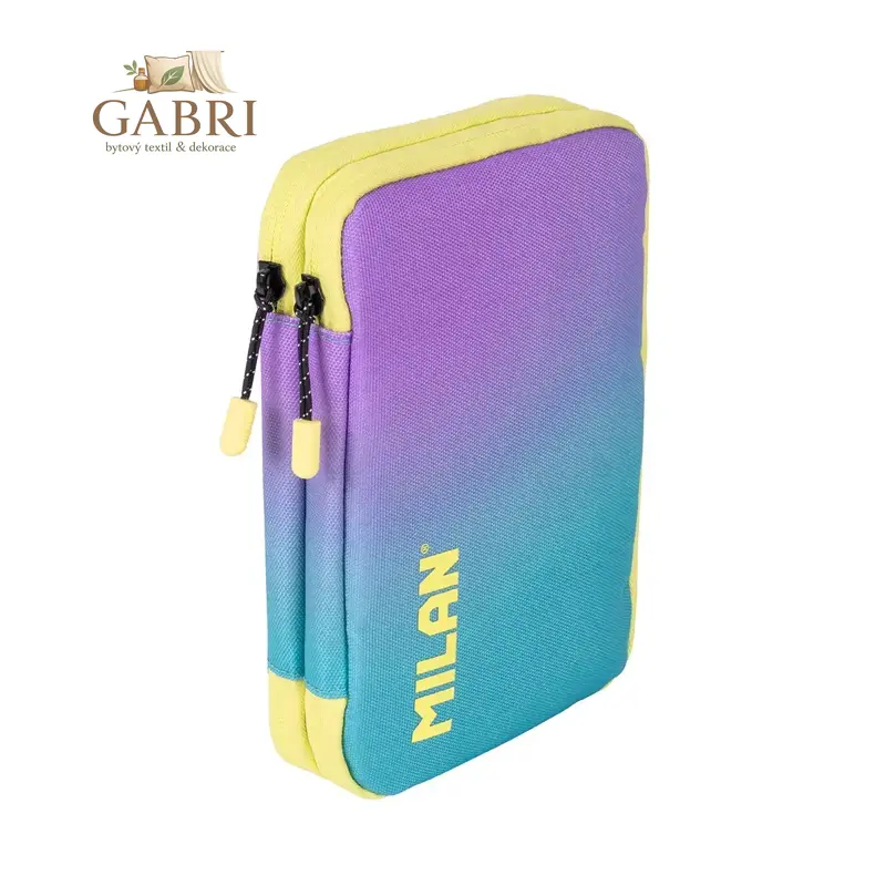 Penál 2-patrový/plný MILAN Sunset Green