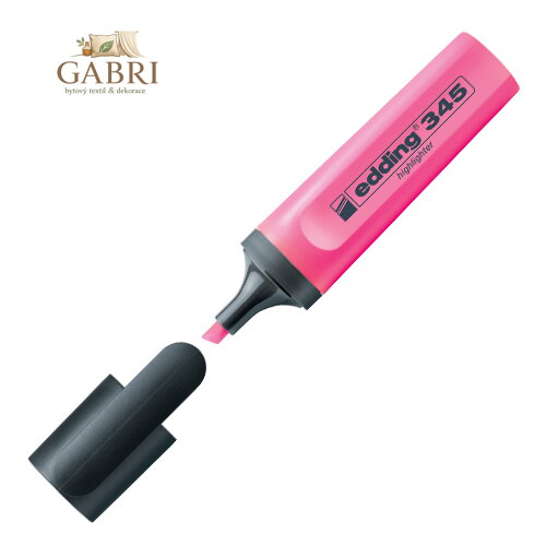 Zvýrazňovač Edding 345 růžový