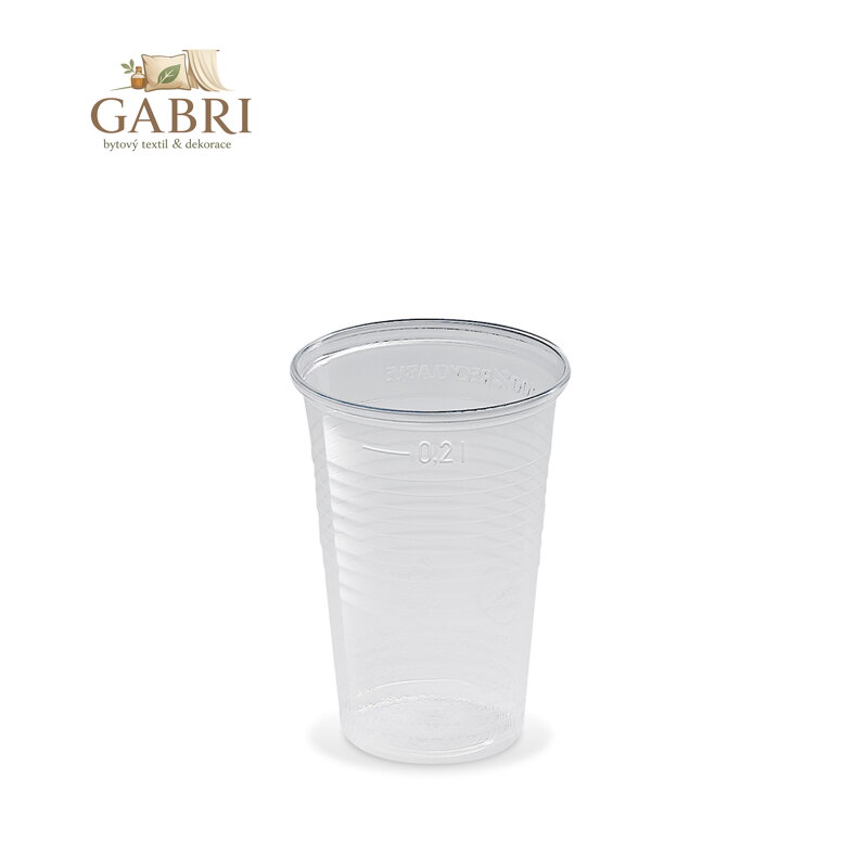 Kelímek průhledný 0,2 l, 15 ks