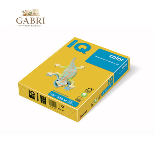 Kopírovací papír A4 IQ 160g color intenzivně žlutý