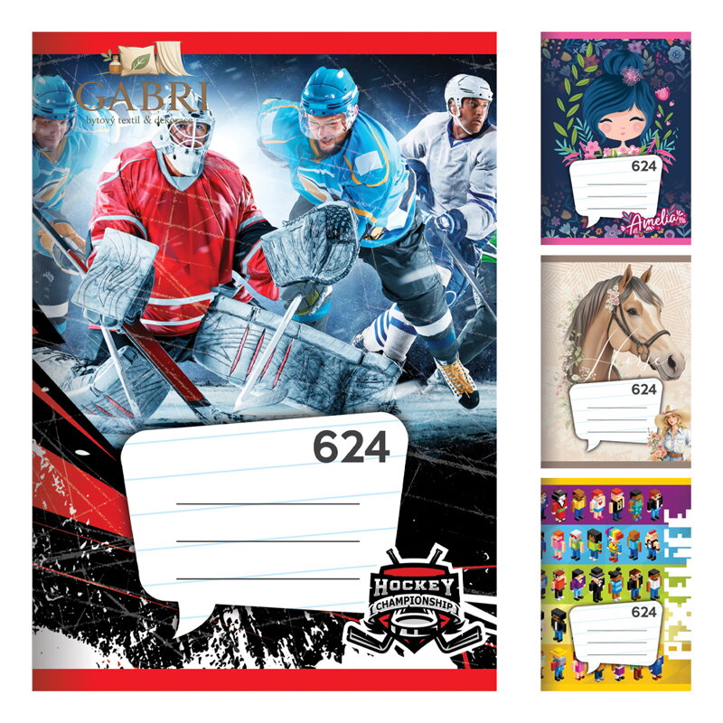 Sešit A6, 20 listový - linkovaný 624