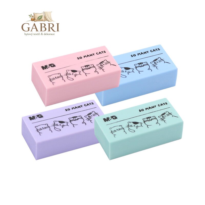 Guma M&G So Many Cats Pastel (4 barvy)