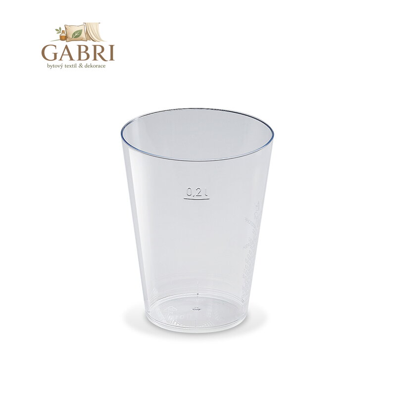Kelímek krystal 0,2 l, 50 ks