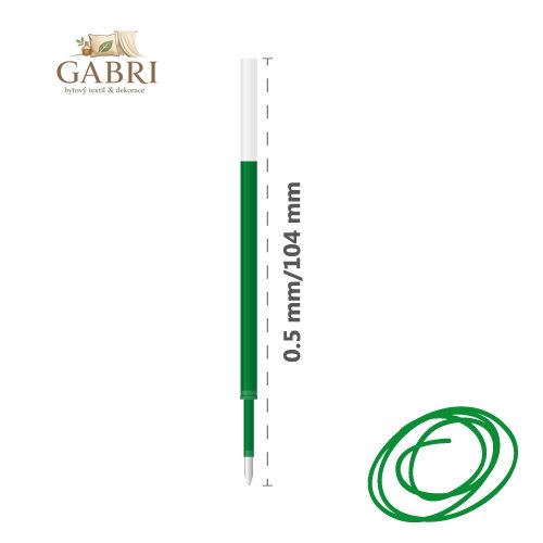 Náplň gelová JUNIOR 205 0,5 mm - zelená