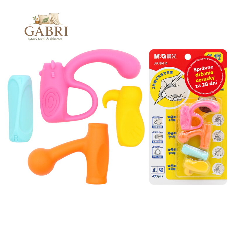 Ergonomický úchop na tužku M&G - sada 4 ks