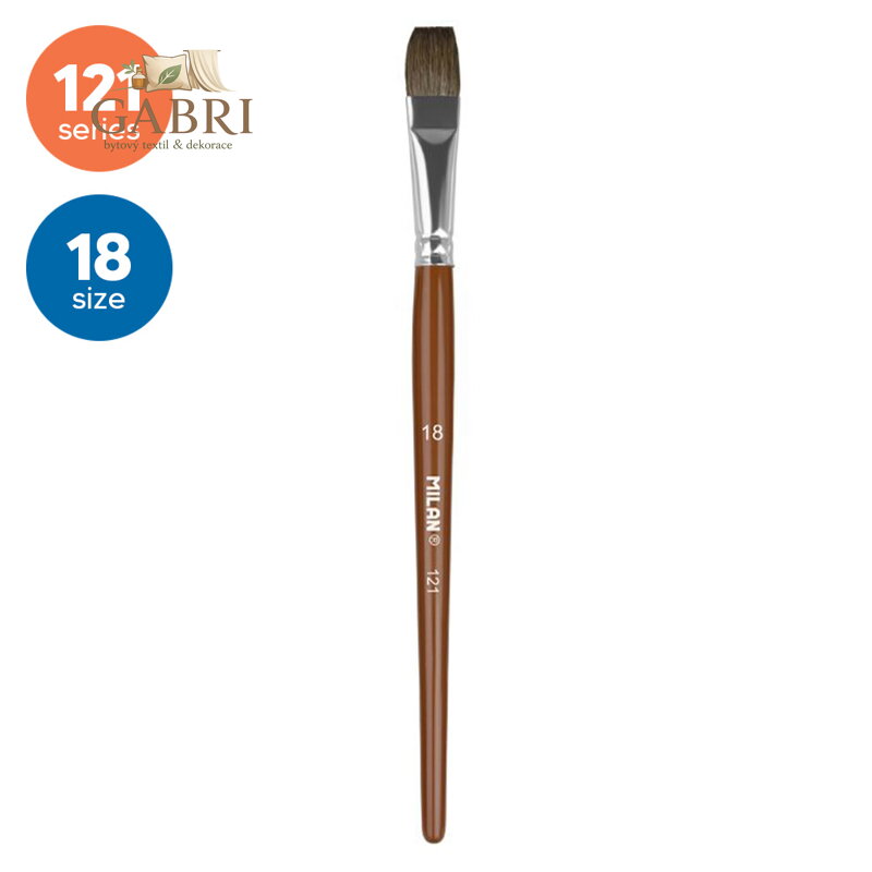 Štětec plochý MILAN č.18 - 121