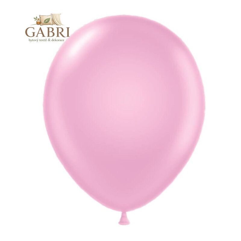 Balón Pastel 25 cm, světle růžový /100ks/