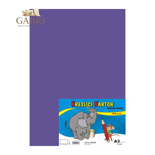 Výkres školní A3 180g / 50 listů fialový