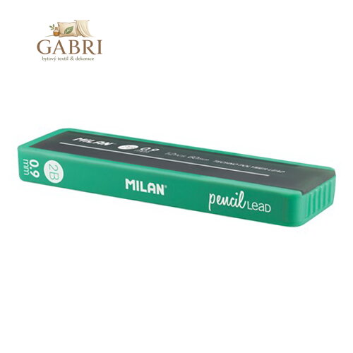 Grafitové tuhy MILAN 2B/0,9 mm, 12 ks