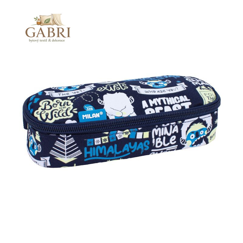 Pouzdro na pera MILAN oválný, Yeti 2 special series, tmavomodrý