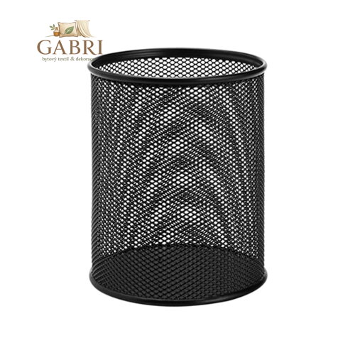 Drátěný pohár na pera, černý