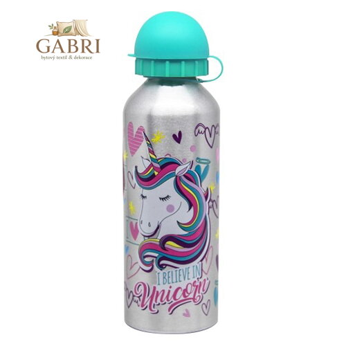 Láhev hliníková Alu Flow 500 ml, Unicorn