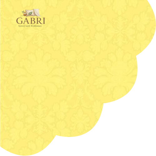 Ubrousky PAW R 32 cm Inspiration Perforated Yellow