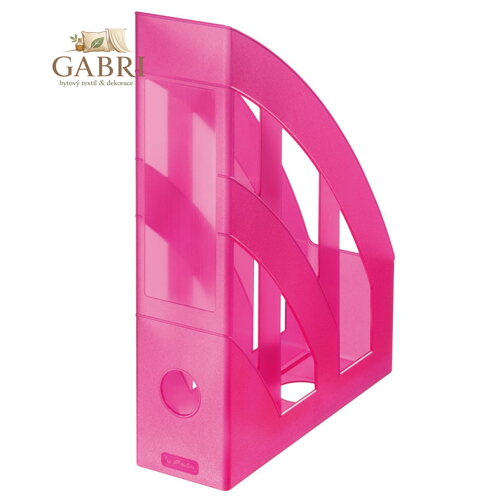 Stojan na časopisy - Classic růžový - transparent.