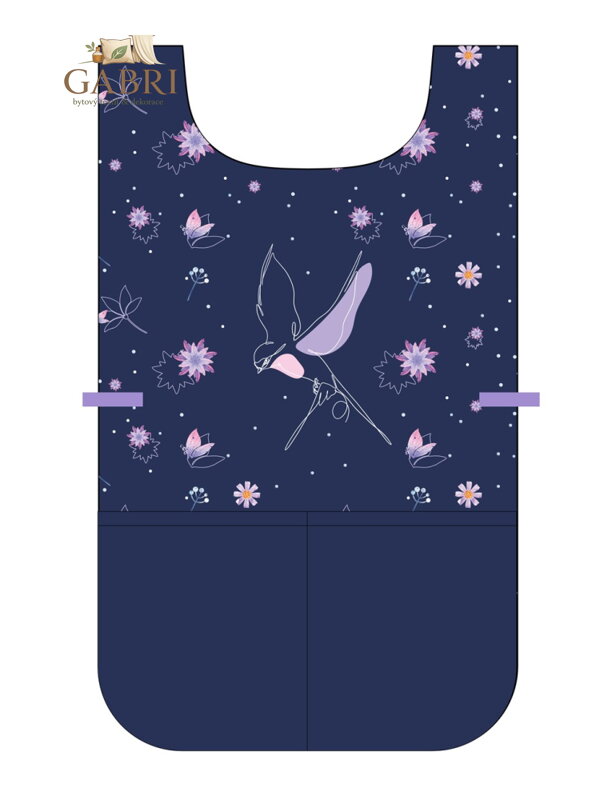 Zástěra pončo OXY GO Květiny