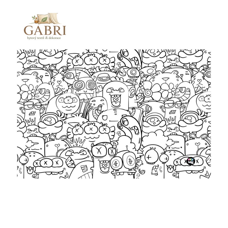 Podložka na stůl PP 60x40cm Monsters