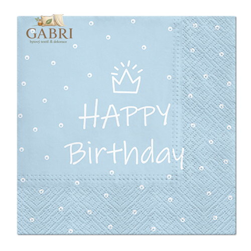 Obrúsky PAW L 33x33cm Special Day (light blue)