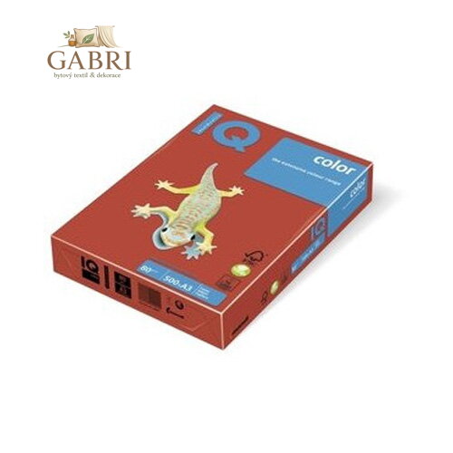 Kopírovací papír A3 IQ 80g color korálově červený