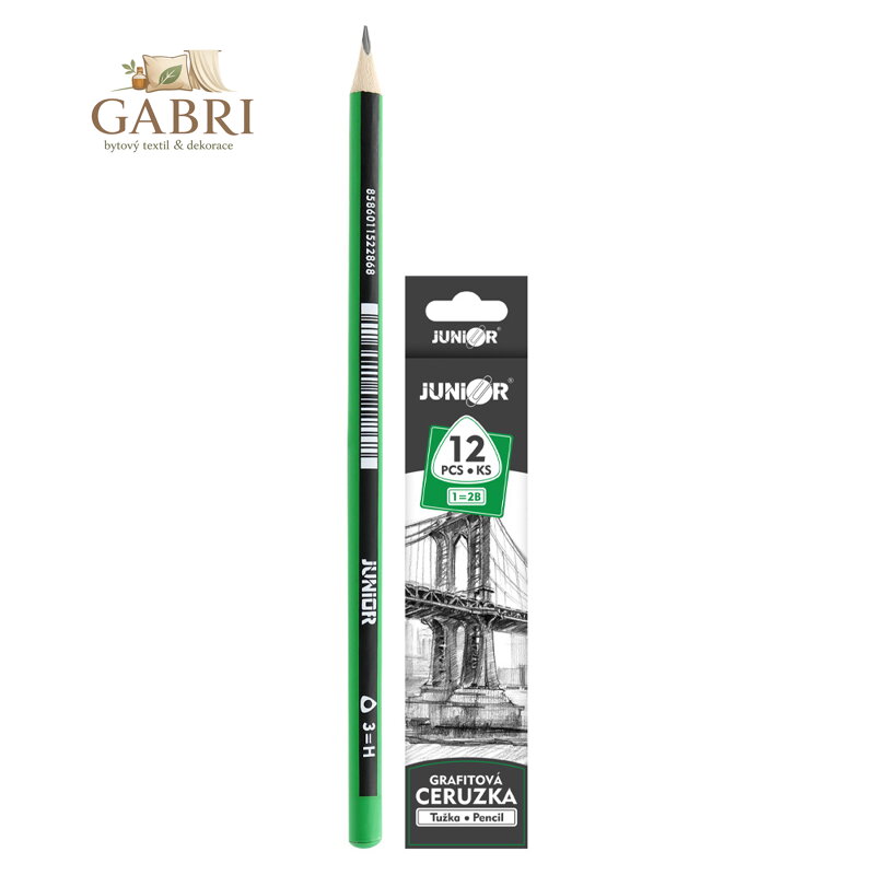 Tužka grafitová JUNIOR trojhranná - tvrdost H (č.3)