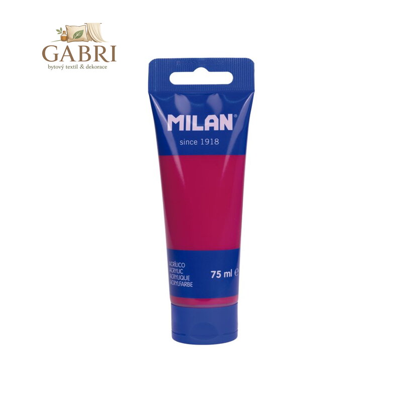 Barva akrylová MILAN 75 ml - purpurová