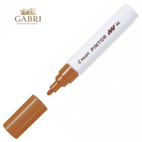 Pintor, PO, Medium, akrylový popisovač hnědá