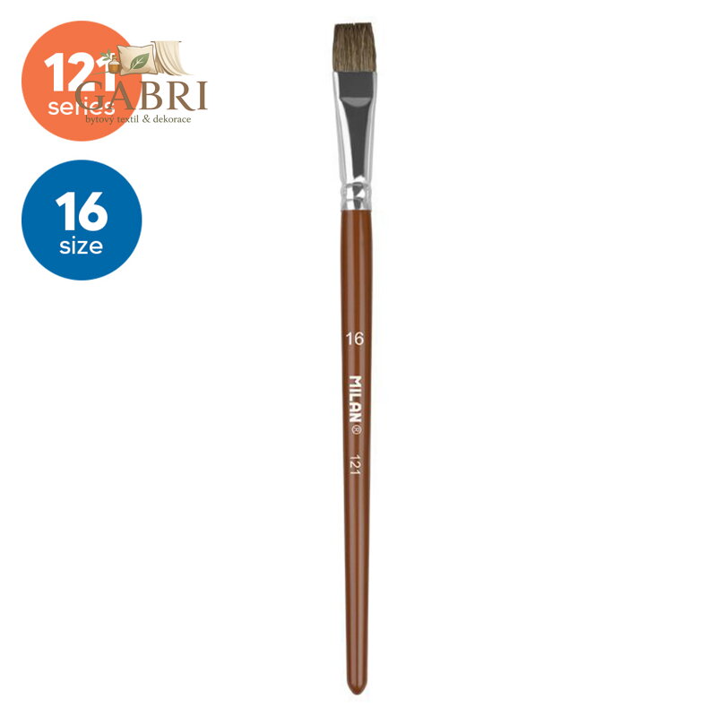 Štětec plochý MILAN č.16 - 121