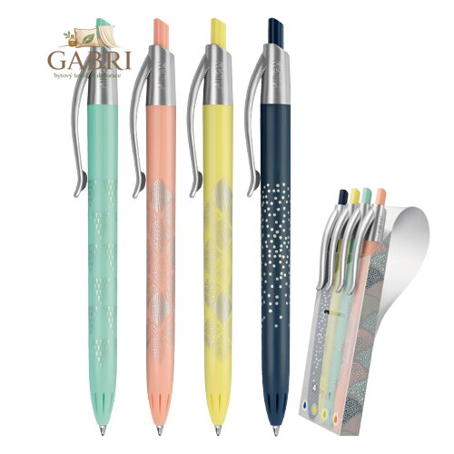 Pero kuličkové MILAN P1 Silver 1,0mm - sada 4ks