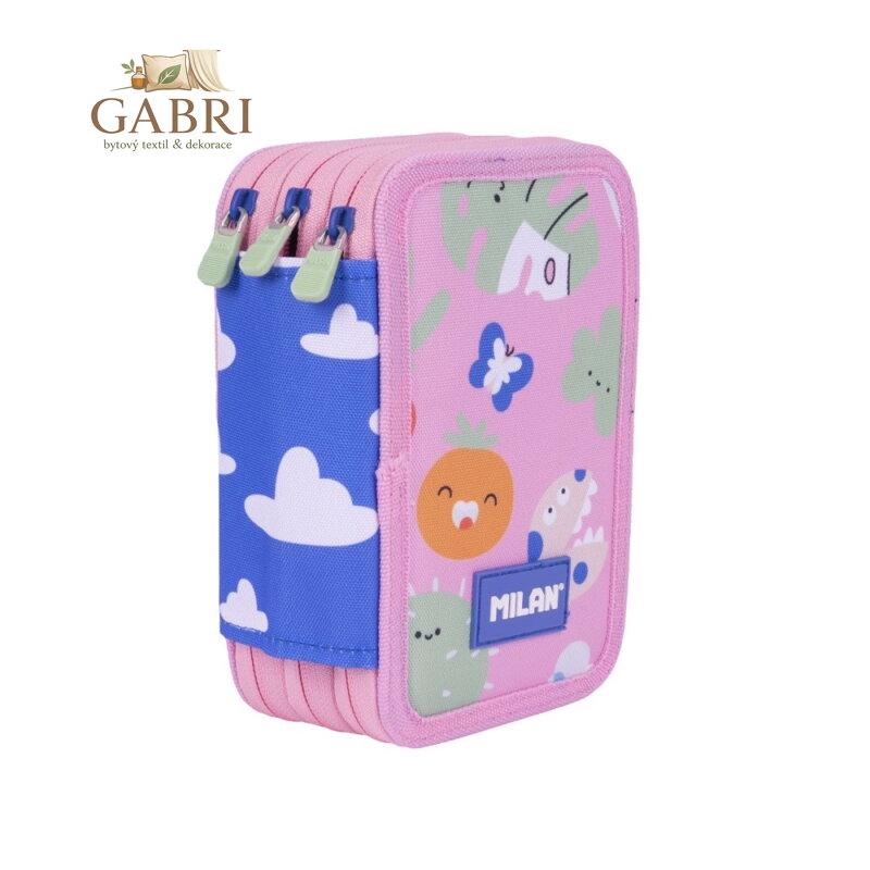 Penál MILAN 3-patrový/plný, Green & Grow special series