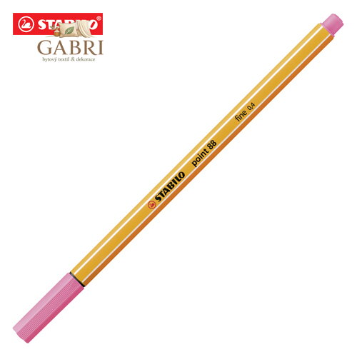 Liner STABILO point 88 světle růžový