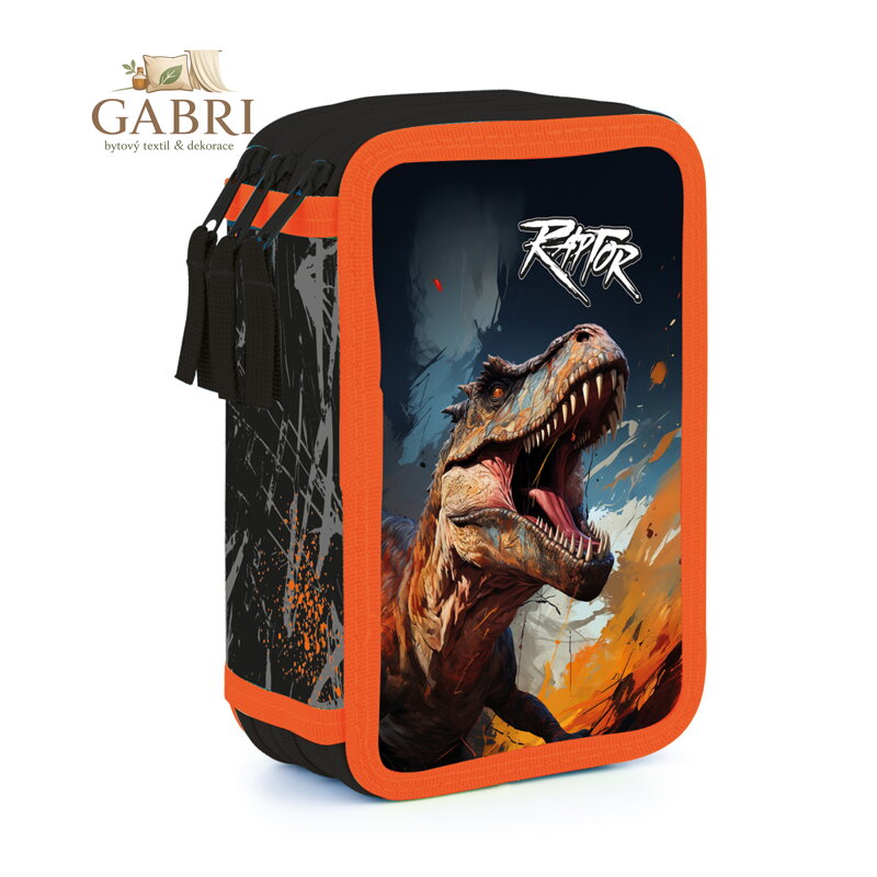 Penál 3 p. prázdný Dino