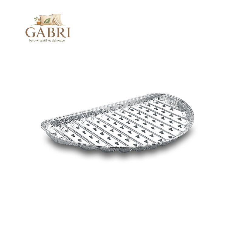 Tácek Alu na gril Půlkulatá ALU 30,6 x 17cm