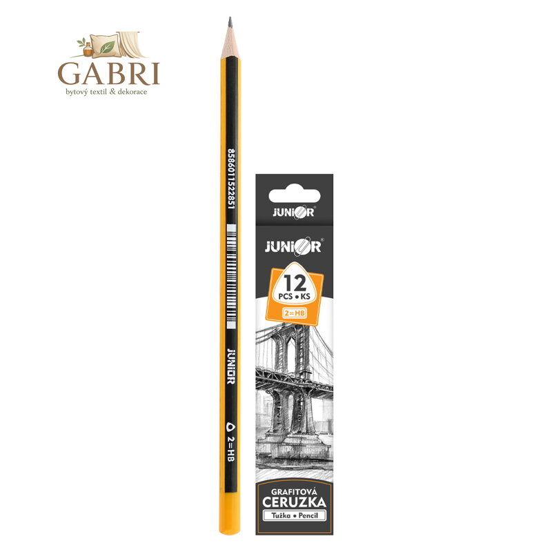 Tužka grafitová JUNIOR trojhranná - tvrdost HB (č.2)