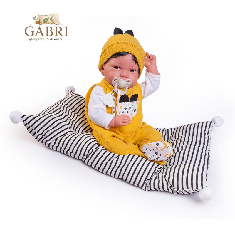 Novorozená panenka Pipo s velkým polštářem, 42 cm