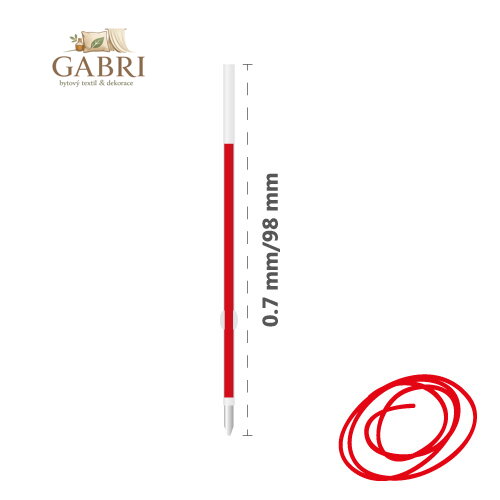 Náplň do kuličkových per s tlačítkovým systémem ovládání PILOT, červená