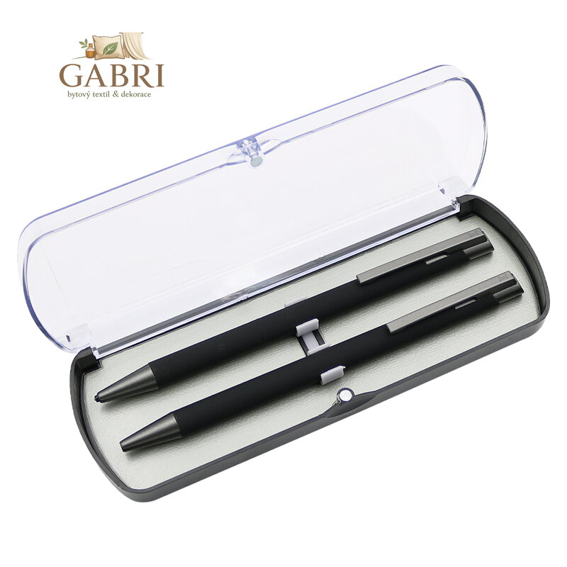 Dárková sada kov mechanická tužka + kuličkové pero ARMI SOFT černá