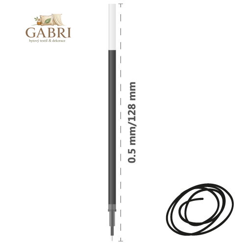 Náplň gelová DONG-A JellZone 0.5mm / černá 31 black