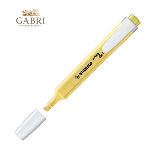 Zvýrazňovač STABILO swing cool Pastel Edition žlutý