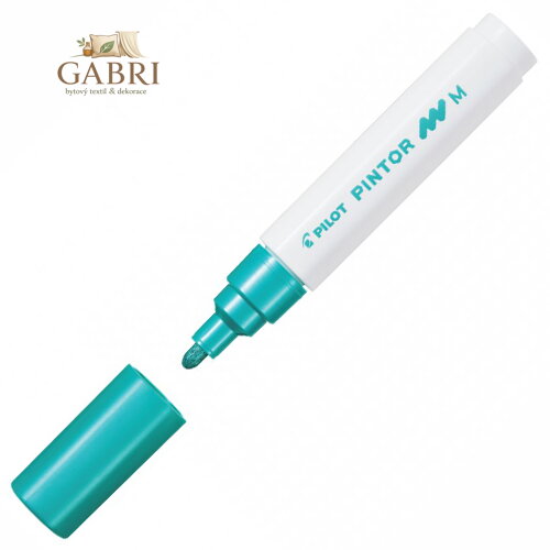 Pintor, PO, Medium, akrylový popisovač metalická zelená