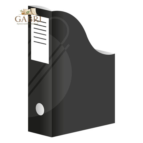 Stojan na časopisy A4 karton. Černý