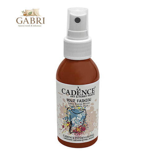 Textilní barva ve spreji Cadence, červená, 100ml