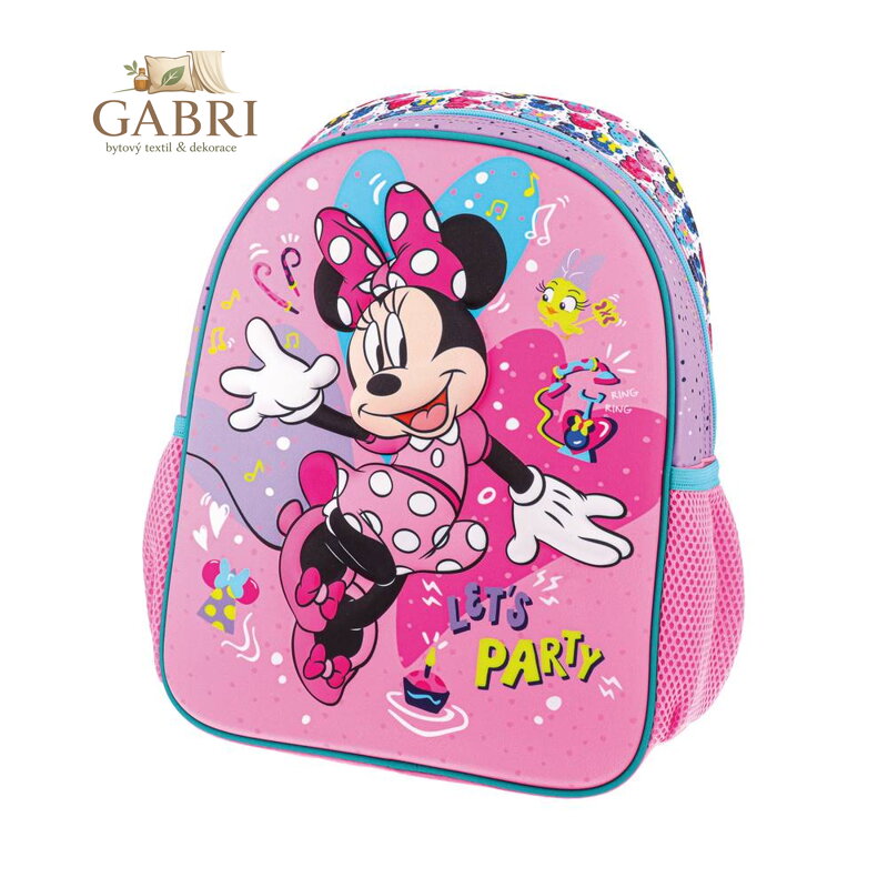 Dětský batoh TICO 3D - let's party, Minnie Mouse