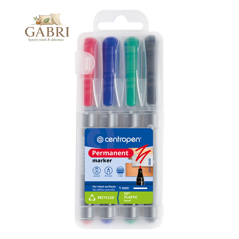 Popisovač CENTROPEN 2846 - sada 4ks