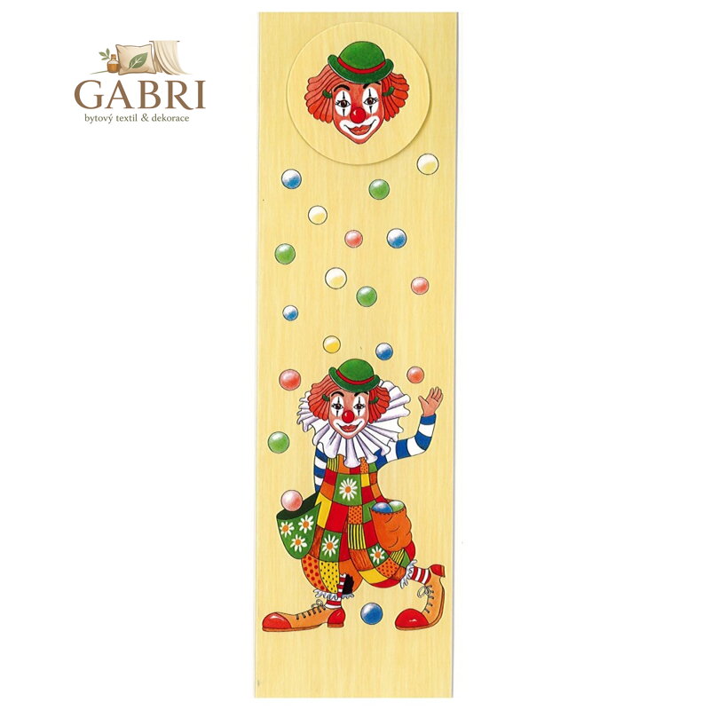 Záložka 3D - Klaun